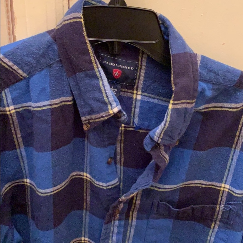 Saddlebred Men’s Plaid Shirt Large